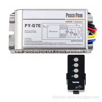 1000W x 3 Three Channel RF Remote Double Control Design Switch